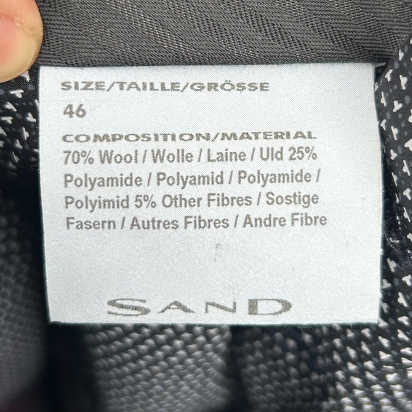 Sand Copenhagen plaid wool blend pants, size 46 - Picture 8 of 9